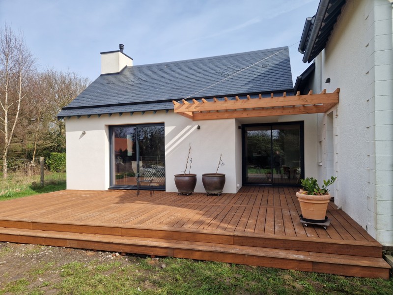 Réalisation d'une terrasse bois en bambou à Rouen