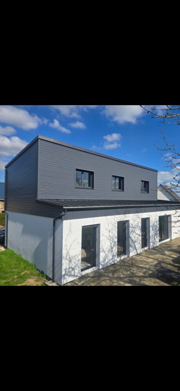 Surélévation en ossature bois à Franqueville-Saint-Pierre – un projet signé Conception Charpente