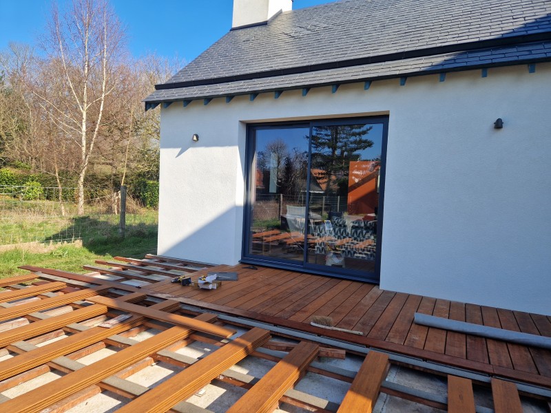 Réalisation d'une terrasse bois en bambou à Rouen