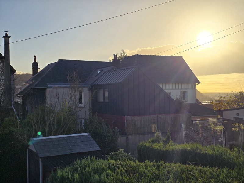 surélévation sur mesure d'une extension bois à Rouen 