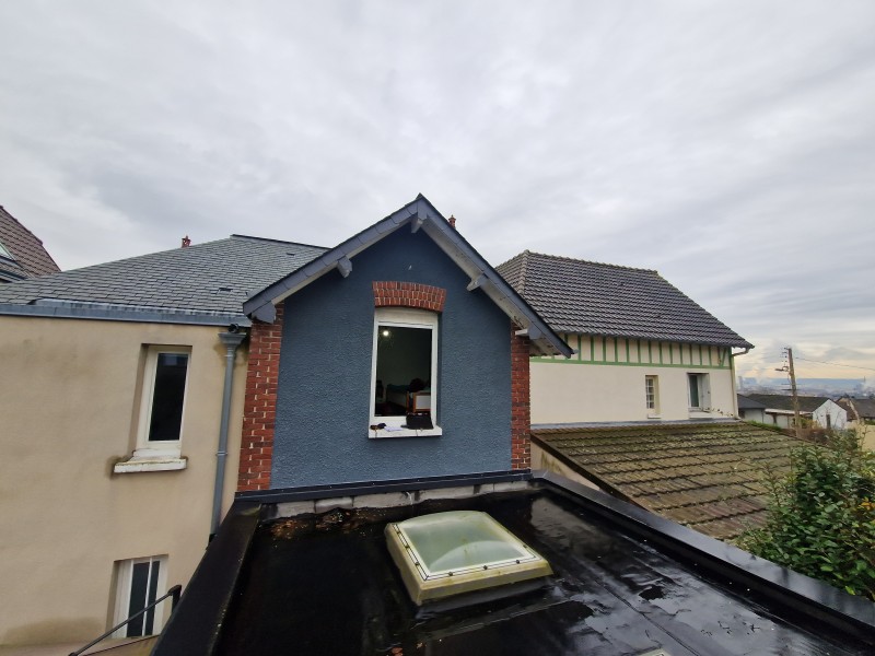 surélévation sur mesure d'une extension bois à Rouen 